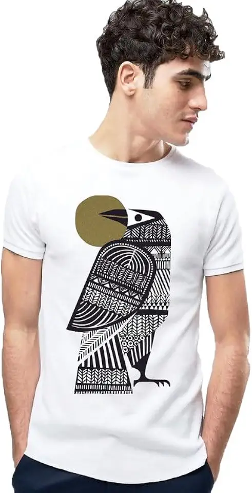 VLAM Unisex Trendy Tshirt | Cool Mandala Graphic Eagle Bird Art Printed Tshirt for Mens/Boys