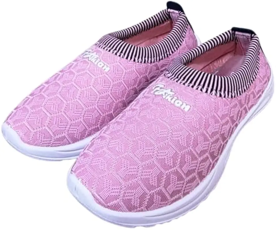 MAHIX Women's Slip-On Sneakers, Lightweight Breathable Knit Casual Shoes, Comfortable Cushioned Sole for Walking and Travel