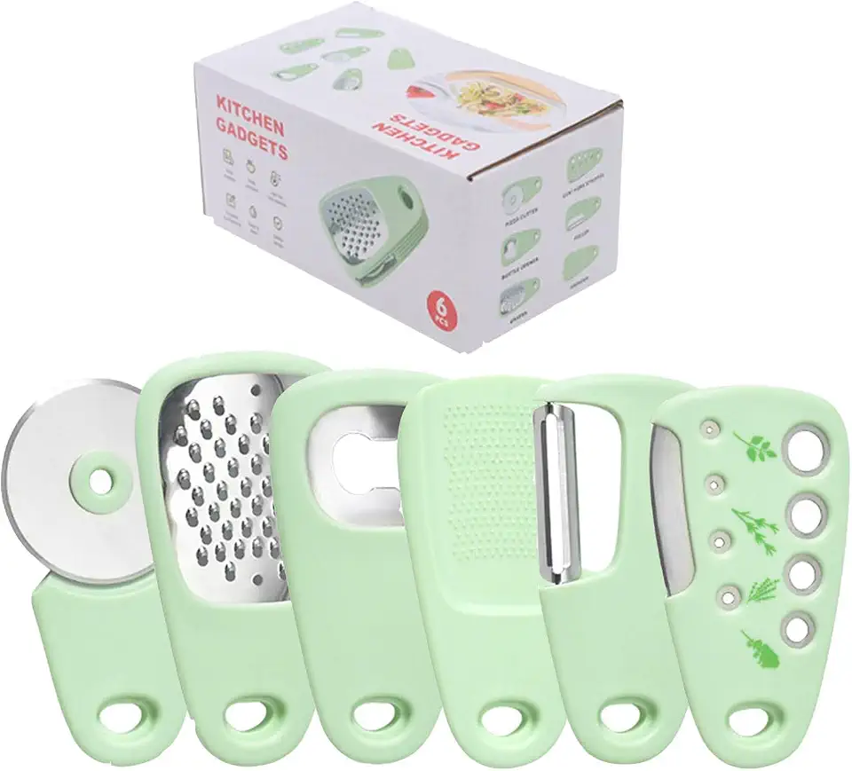 DLEST Kitchen Gadgets Set - Space Saving Kitchen Gadgets - Camper Gifts - RV Gifts - 6 Piece Kitchen Gadgets and Tools - R...
