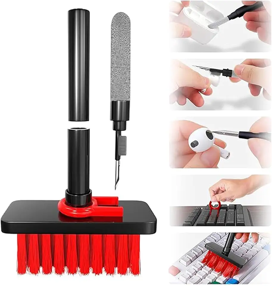 Sounce 5 in 1 Electronic Cleaning Kit Keyboard AirPods Cleaner, Black