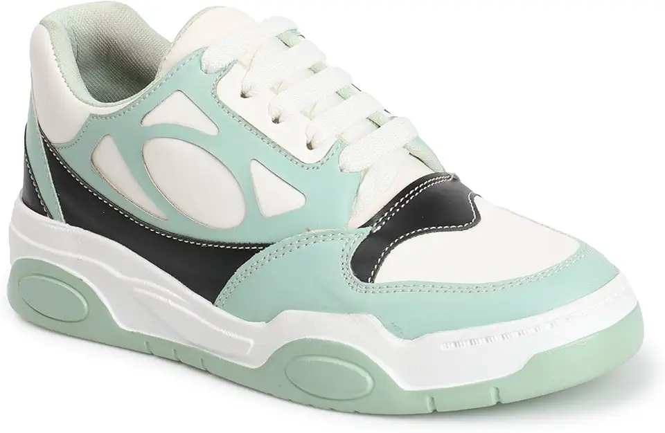 PrasKing Casual Sneaker Shoes for Women |Slip-Resistance,Lightweight Lace-up Shoes for Women