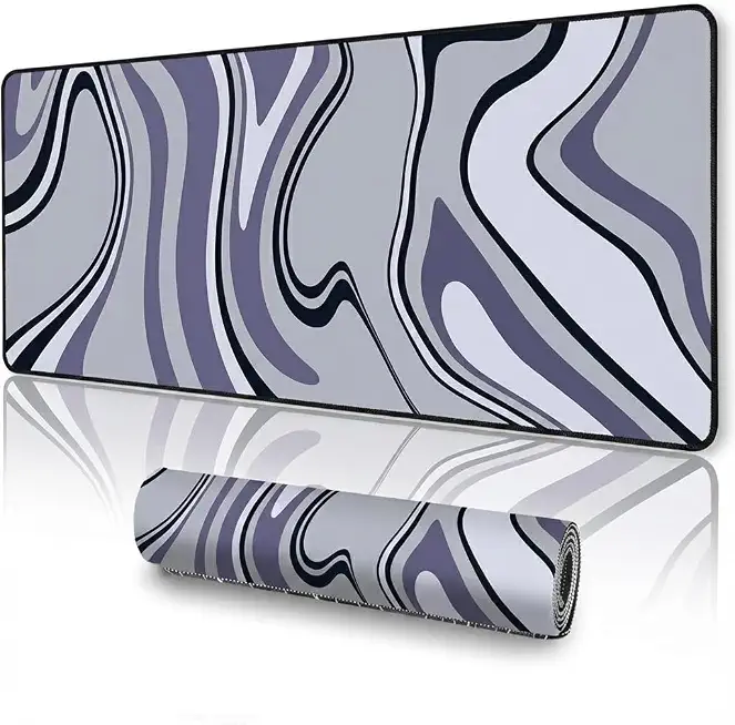 Saco XXL Gaming Mouse Pad for PC – Large Desk Mat 900×400×3mm, Extended Non-Slip Rubber Base, Waterproof Surface, Marble Design, Big Keyboard Mouse Pad for Office & Home Setups