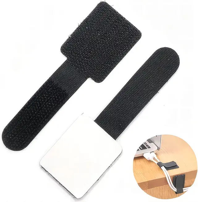 Self Adhesive Cable Organizer Set of 10 | Desk Cable Management Clips | Wire Holder for Charger, USB, Power Cords | Cable Management for Office, Home, Desk, TV, Computer & Car