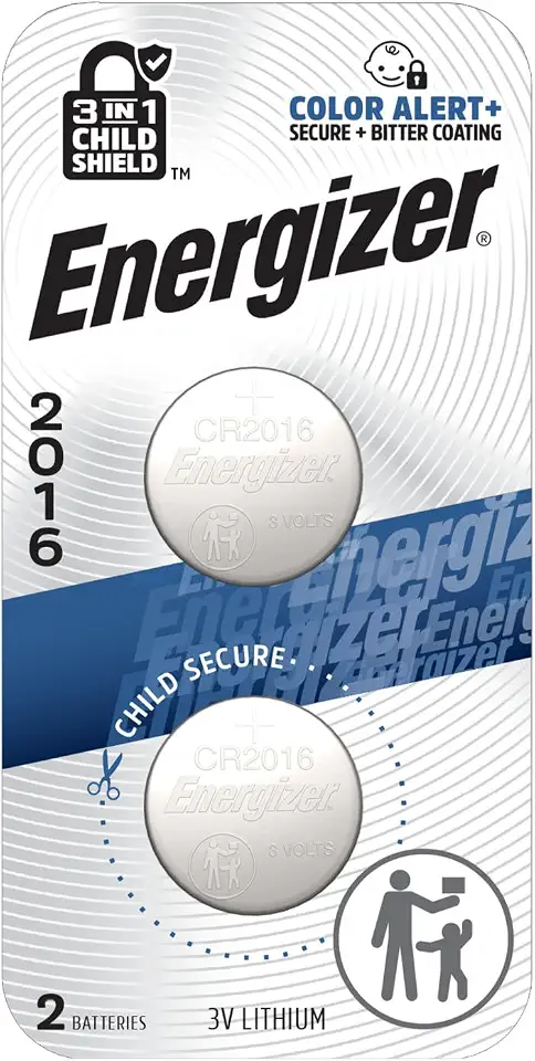 Energizer Lithium Coin Watch/Electronic Battery 2016 2-Count AD